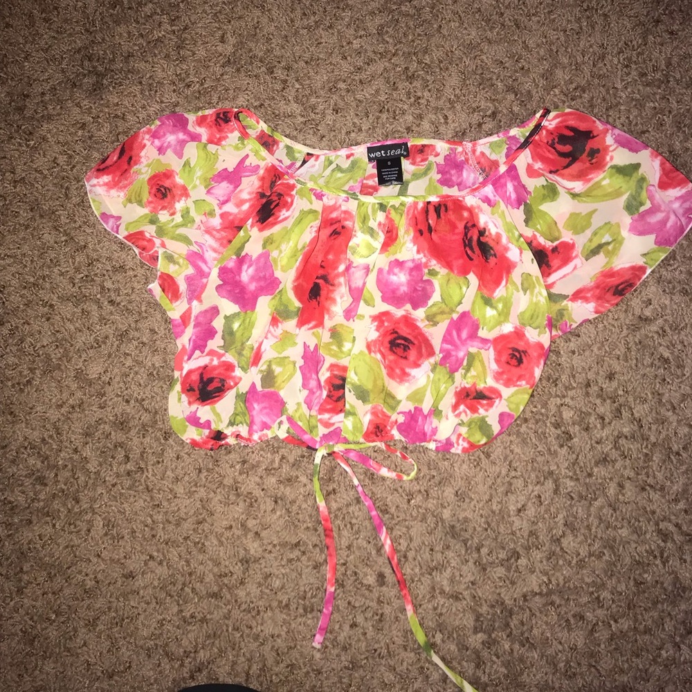 Floral crop top